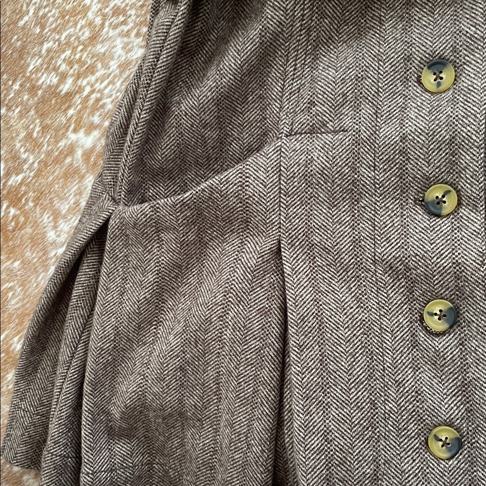 Free People Brown Button-Up Dress - Picture 3 of 6